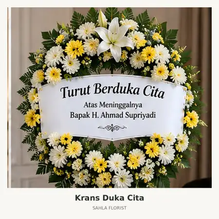 Krans Bunga Duka Kebon Kacang